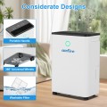 Airfire Dehumidifier, 8 Pint (DOE) Dehumidifier with Drain Hose, Max 2500 Sq.Ft Dehumidifiers for Home Basement, 0.66 Gal Water Tank, Overflow Protection, Auto Defrost& Drain, Humidity Indicator