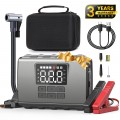 GCZ 3000A Peak Portable Jump Starter with Air Compressor 150PSI, Battery Booster (up to 9.0L Gas&6.0L Diesel), 24,000mAh Power pack with Dual Cylinder & LED Display&Flashlight