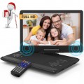 GCZ Portable DVD Player for Car with 14'' HD Swivel Display Screen, 1280*800P Support DVD Player with Car Charger