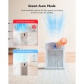 2025 Upgraded Air Purifier for Home Large Room 2800Ft² with Washable Pre-filter, H14 True Hepa Air Purifiers for Bedroom, for Pets Hair Pollen Odor Dander Dust Wildfire, White