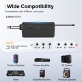  GCZ Rechargeable Wireless Microphones, Dual Handheld Dynamic UHF Wireless Mic for Karaoke Singing, Wedding, DJ, Party, Speech, Church, Class Use,PA System, Gray
