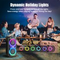 Dual 6.5-inch 160W Large Loudest Party Speaker Bluetooth Wireless with Microphone Jack, Support USB TF, Rich Bass for DJ, Karaoke
