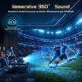[Official-Licensed Apps]  Smart Projector with 4K Support, 2000 ANSI Smart Home Theater, Electric Focus & Auto Keystone, WiFi 6 Bluetooth Movie Projector for World Cup