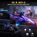[Official-Licensed Apps]  Smart Projector with 4K Support, 2000 ANSI Smart Home Theater, Electric Focus & Auto Keystone, WiFi 6 Bluetooth Movie Projector for World Cup