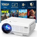 GCZ Mini Projector with Screen, Bluetooth 5.2, Support FHD 1080P Portable Projector Compatible with TV Stick/Phone/HDMI GCZ Mini Projector with Screen, Bluetooth 5.2, Support FHD 1080P Portable Projector Compatible with TV Stick/Phone/HDMI