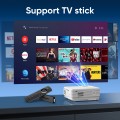 Projector with Screen, Bluetooth 5.2, Support FHD 1080P Portable Projector for TV Stick/Phone/HDMI