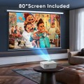 Projector with Screen, Bluetooth 5.2, Support FHD 1080P Portable Projector for TV Stick/Phone/HDMI
