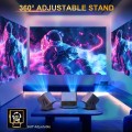 [Electric Focus ] 4K Projector with WiFi and Bluetooth, Portable Stand Projector with 200 ANSI, Movie Projector for Home Entertainment