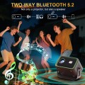[Electric Focus ] 4K Projector with WiFi and Bluetooth, Portable Stand Projector with 200 ANSI, Movie Projector for Home Entertainment
