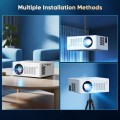 Projector with WiFi and Bluetooth 5.2, Support 4K 1080P Video Projector with HDMI for Home Theater/Bedroom/Outdoor