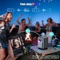 [Electric Focus] Mini Projector with WiFi and Bluetooth, Support 4K 1080P, Auto Keystone, Portable Home Projector for HDMI/USB/Phone