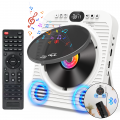 GCZ HD DVD Player for TV with Bluetooth, HDMI, USB Playback, Remote Control, Wall-Mountable, White