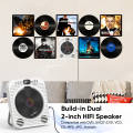 GCZ HD DVD Player for TV with Bluetooth, HDMI, USB Playback, Remote Control, Wall-Mountable, White