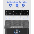 Air Purifiers for Home Large Room up to 2800ft², Smart Wifi Air Purifier with PM2.5 Sensor, HEPA H14 Washable Filter Sleep Mode 22dB with Timer, Air Cleaner for Dust Odors Pollen Dander