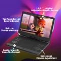 16.9'' Rechargeable Portable DVD Player for Car with 14“ Swivel Screen and Remote Control, Support USB TF Card 1080P-Black
