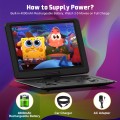 Professional 17.9\" Portable DVD Player for Car with 15.4\" Swivel Screen and Remote Control USB, Black","accessoriesIncluded":["Remote Control"]