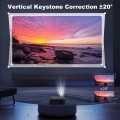 [Electric Focus] GCZ 5G WiFi Projector with Bluetooth, 400ANSI Supported 4K Full HD Projector, Up to 300" Screen Supported