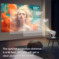 GCZ Projector with WiFi and Bluetooth, 1080P Support, Auto Keystone Electric Focus, Portable Projector for Phone/TV Stick