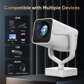 GCZ Projector with WiFi and Bluetooth, 1080P Support, Auto Keystone Electric Focus, Portable Projector for Phone/TV Stick