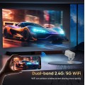[Built-in Apps] GCZ Mini Projector with WiFi and Bluetooth, HD 1080P Video Smart Projector with Android System