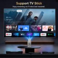 GCZ Projector with WiFi and Bluetooth, 1080P Support, Auto Keystone Electric Focus, Portable Projector for Phone/TV Stick