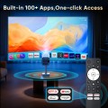 [Netflix-Licensed] Smart Projector with WiFi and Bluetooth, 4K 1080P Support, Electric Focus & Auto Keystone, Rotatable & Height-Adjustable Stand, Max 250" Screen