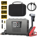 GCZ 3000A Peak Portable Jump Starter with Air Compressor 150PSI, Battery Booster (up to 7.5L Gas&5.5L Diesel), 20,000mAh Power pack with QC3.0 & LED Display&Flashlight